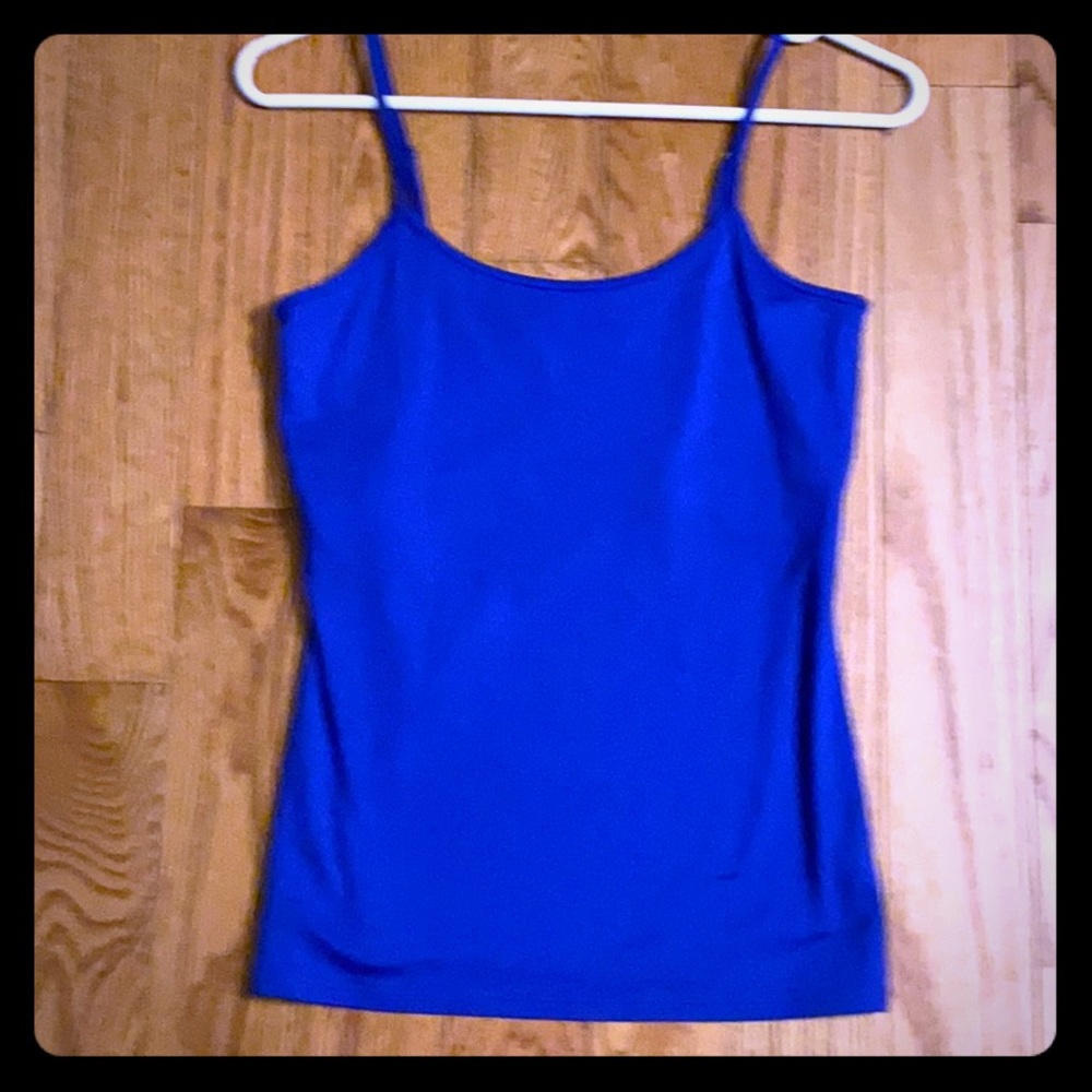 White House black market blue tank top